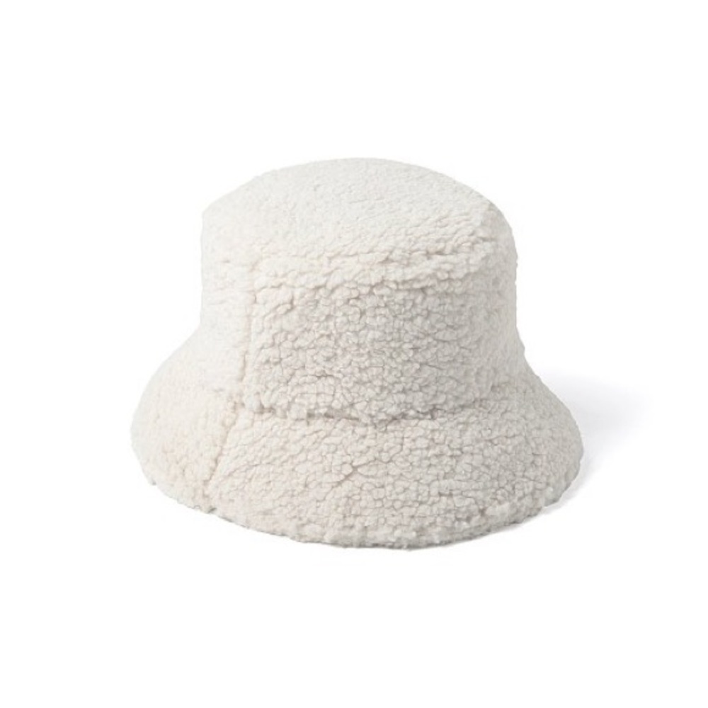 Lack of Color Teddy Bucket Hat Ivory